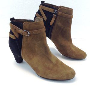 Sam Edelman Maddox Black Brown Ankle Booties